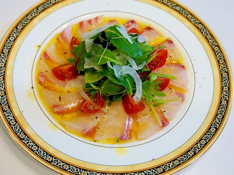 レストランの味が食卓に!鯛のカルパッチョ